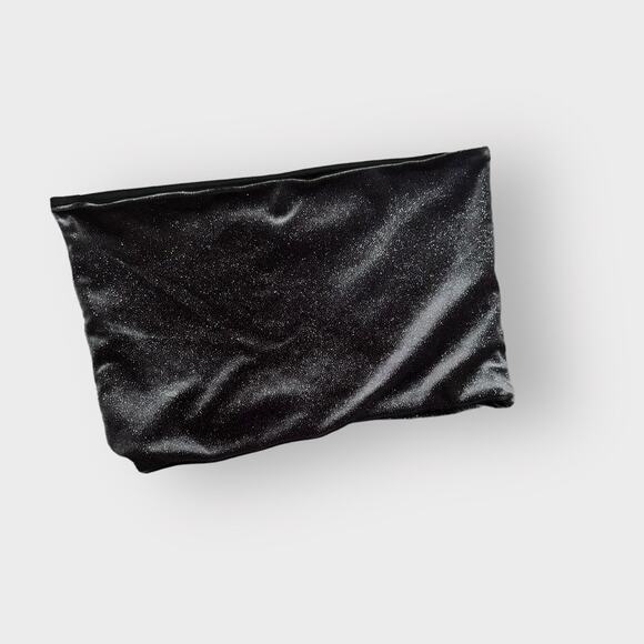 TopShop velvet glitter tube top - Picture 2 of 5